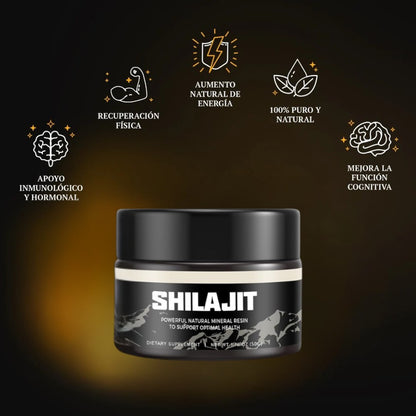 Shilajit Resin Potenciador Natural de Alto Rendimiento 100g