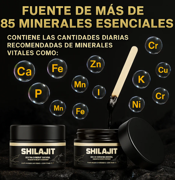 Resina orgánica pura del Himalaya SHILAJIT 100g